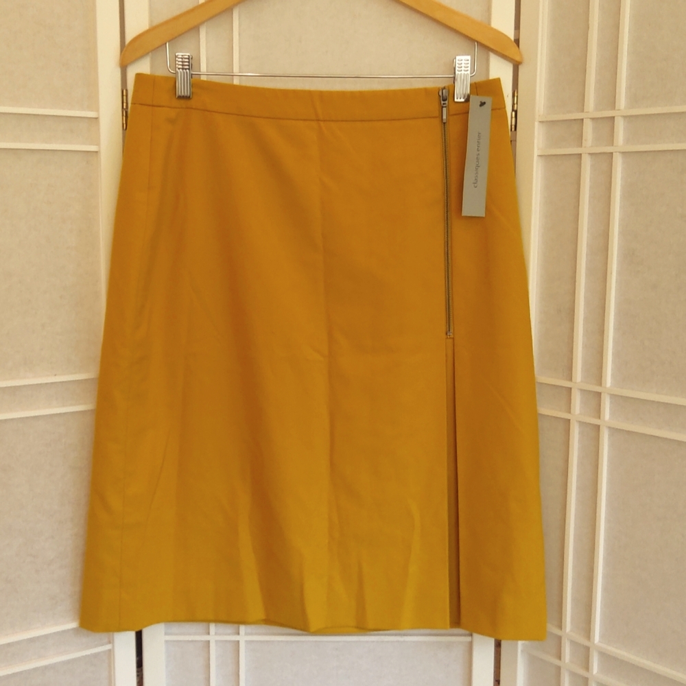 NEW ! Classiques Entier mustard yellow mini skirt
